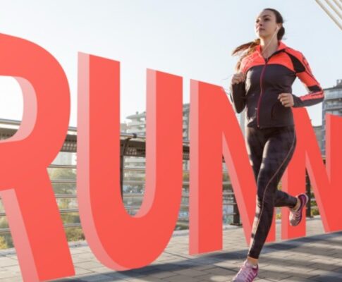 ilustrasi berbagai olahraga populer 2026 seperti fitness, lari, yoga, dan bersepeda